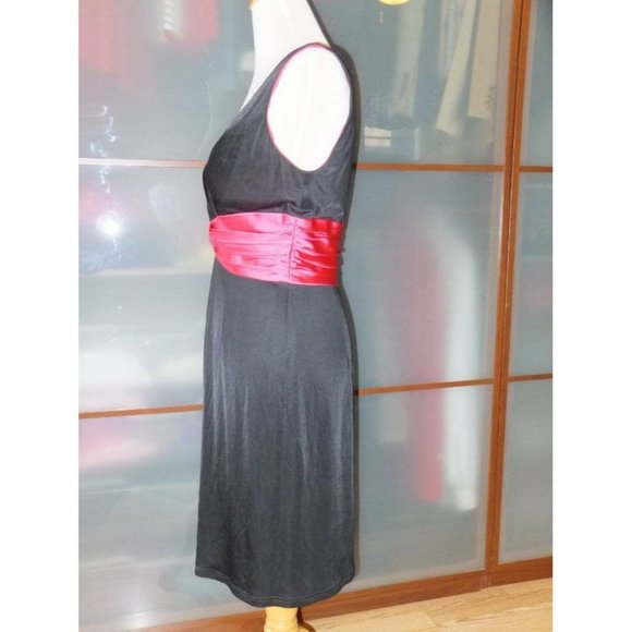 Kay Unger Twist Satin Waist Cocktail Dress 12 NEW - Picture 3 of 9